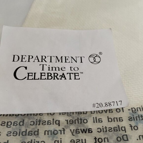 Department 56 Time to Celebrate 100% Cotton Towels (2)  Embroidered Snowflakes - Picture 2 of 10